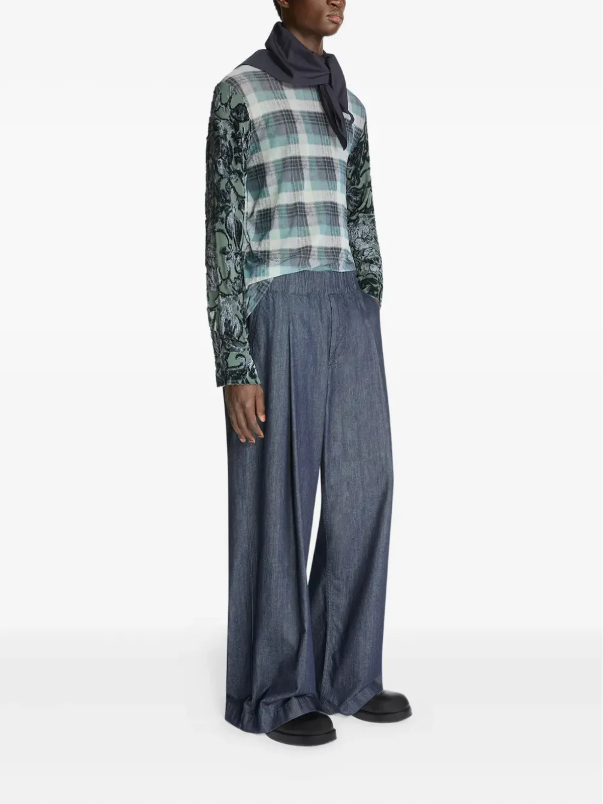 DRIES VAN NOTEN ワイドレッグパンツ - 画像3
