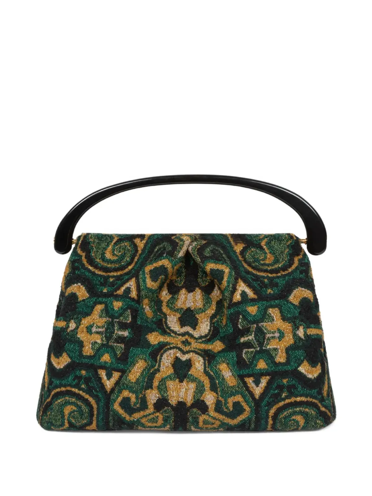 DRIES VAN NOTEN タペストリージャカード トートバッグ - グリーン - 画像3