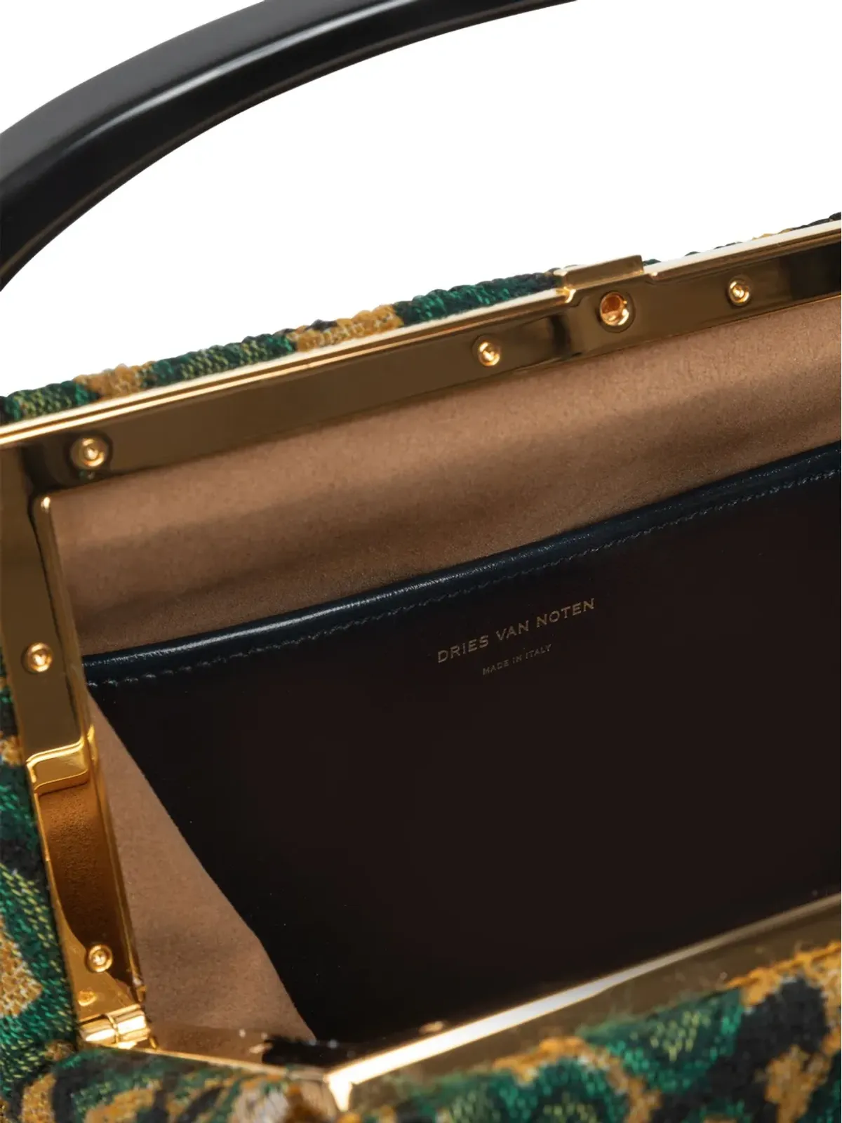 DRIES VAN NOTEN タペストリージャカード トートバッグ - グリーン - 画像4