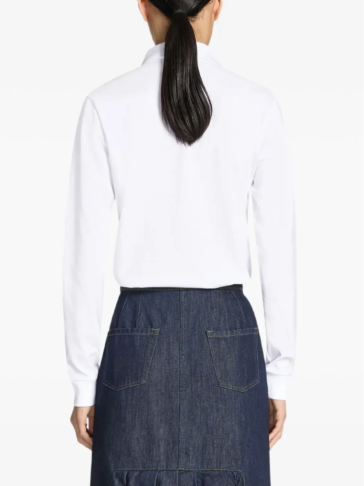 DRIES VAN NOTEN 長袖ボタンポロトップ - 画像4