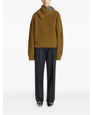 DRIES VAN NOTEN プリントミュール ブラウン - サムネイル4
