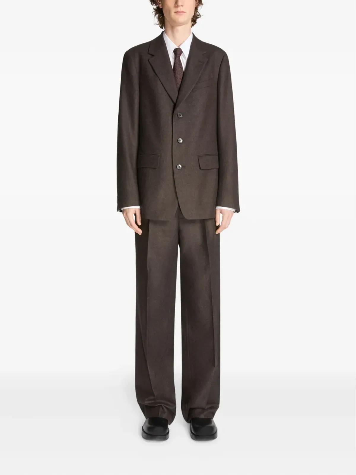 DRIES VAN NOTEN ウール混紡タイ - 画像2