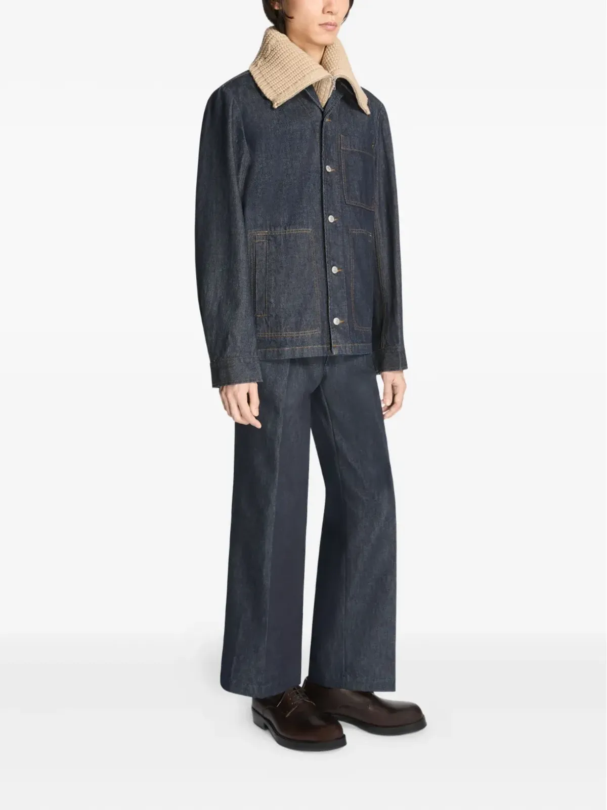 DRIES VAN NOTEN テーラードデニムパンツ - 画像3