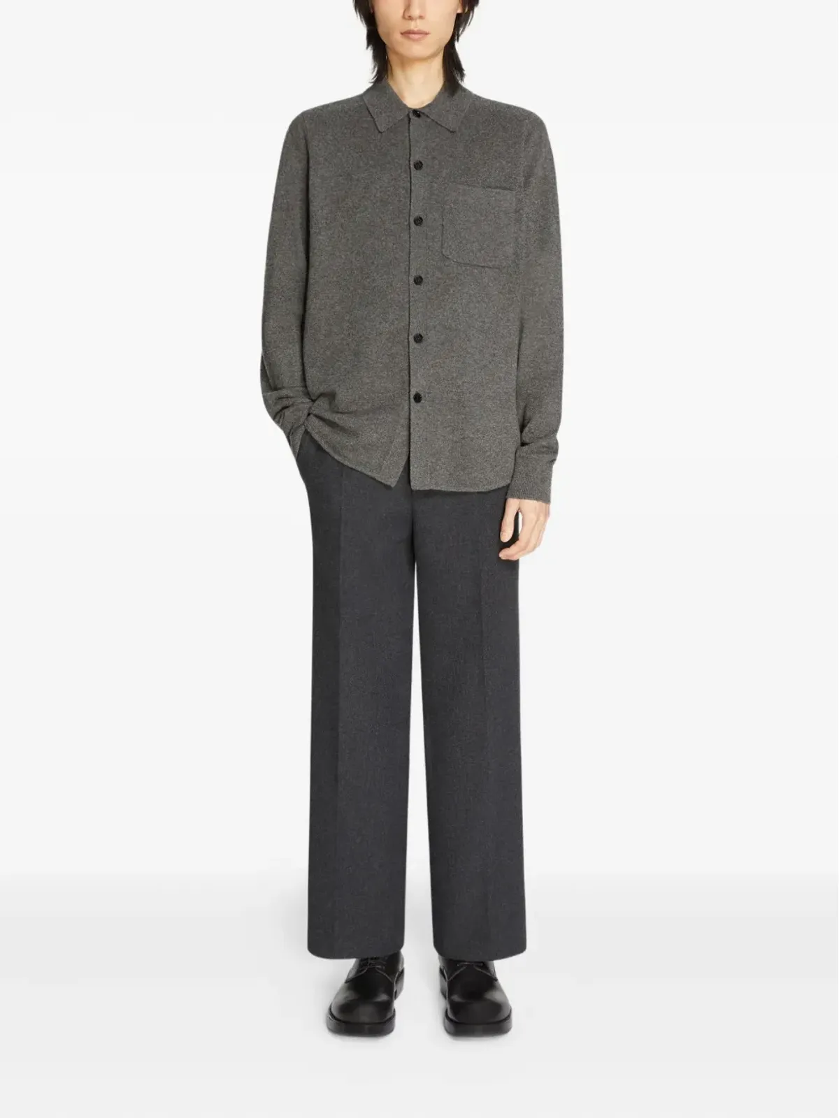 DRIES VAN NOTEN カシミヤニットシャツ - 画像2