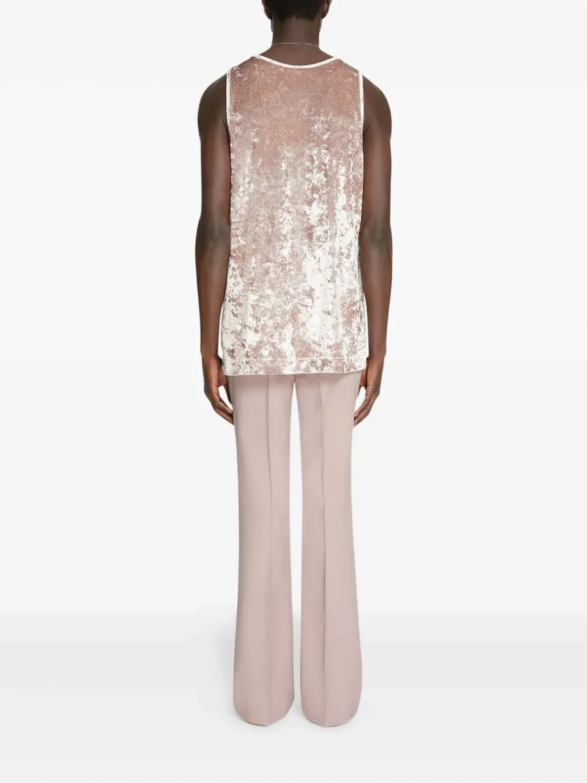 DRIES VAN NOTEN ベルベットタンクトップ - 画像4
