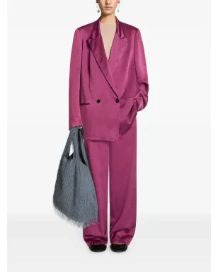 DRIES VAN NOTEN ダブルブレスト サテン ブレザー - サムネイル2
