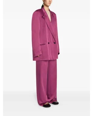 DRIES VAN NOTEN ダブルブレスト サテン ブレザー - サムネイル3