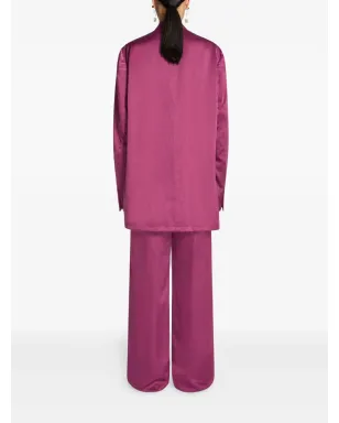 DRIES VAN NOTEN ダブルブレスト サテン ブレザー - サムネイル4