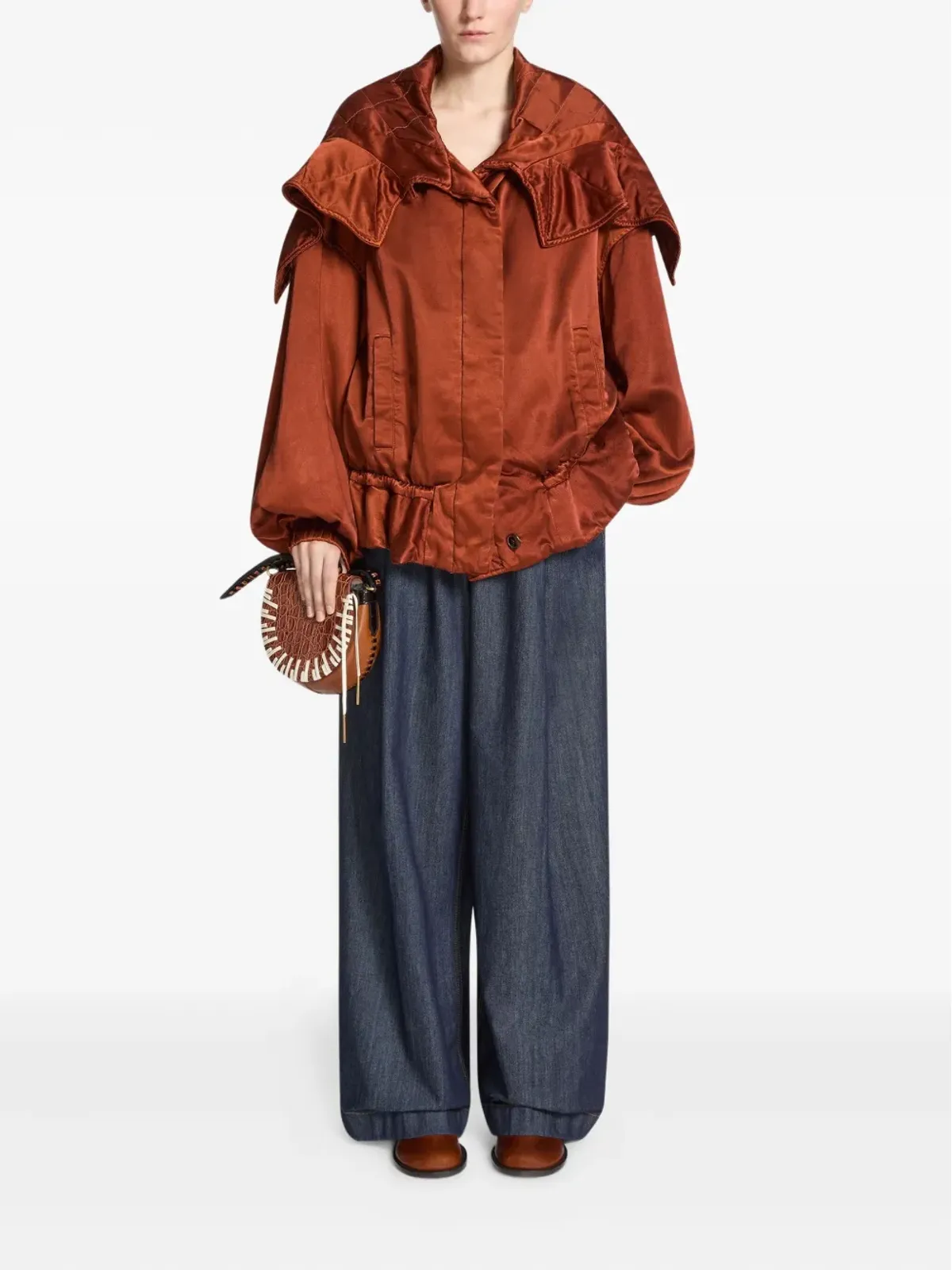 DRIES VAN NOTEN キルティング・フリルヘムジャケット - 画像2