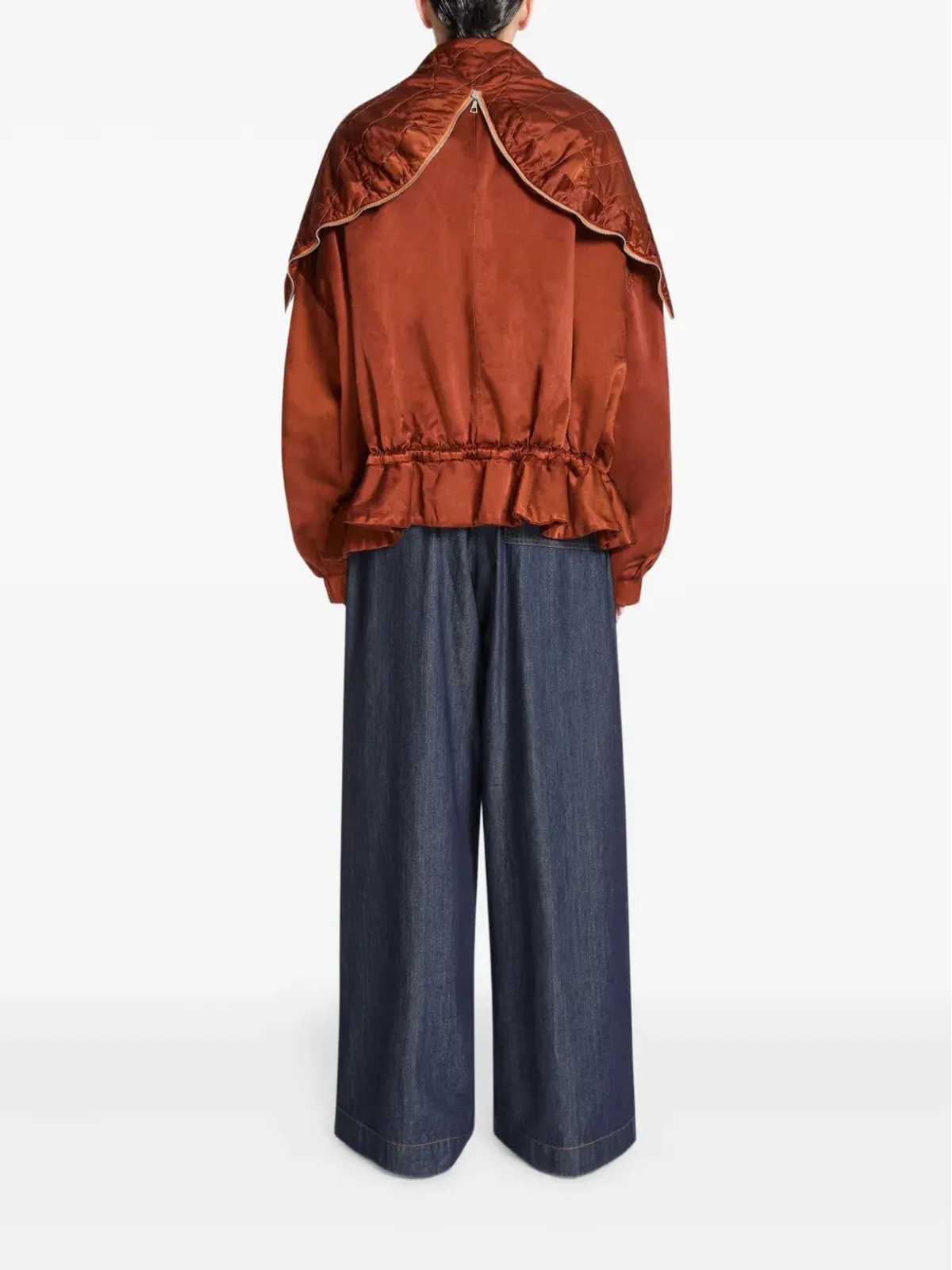 DRIES VAN NOTEN キルティング・フリルヘムジャケット - 画像4