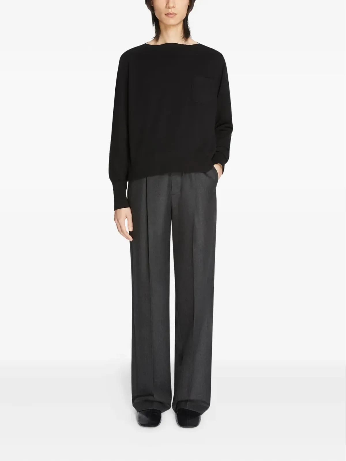 DRIES VAN NOTEN ウールのストレートパンツ - 画像2