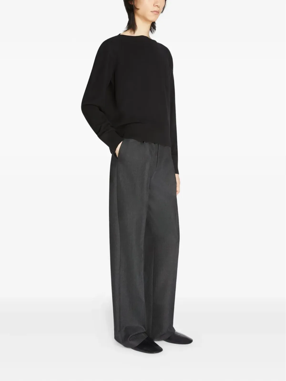 DRIES VAN NOTEN ウールのストレートパンツ - 画像3