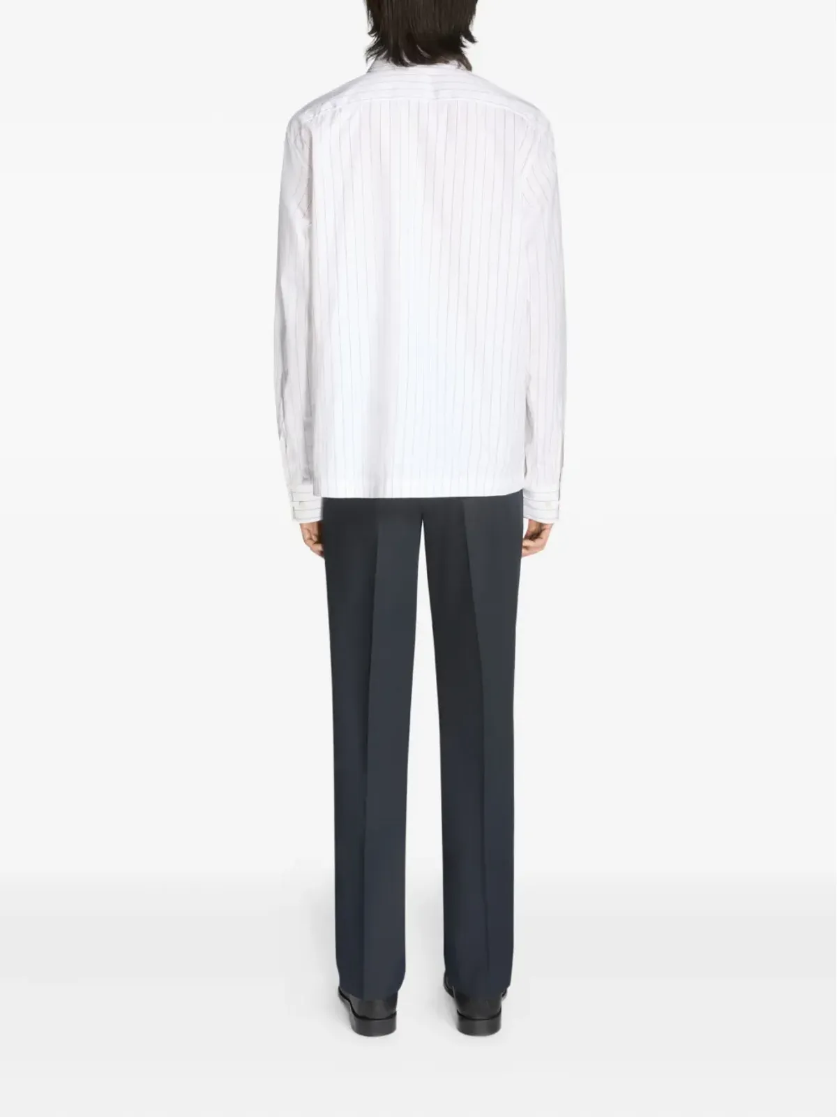 DRIES VAN NOTEN コットン混紡ストレートパンツ - 画像4