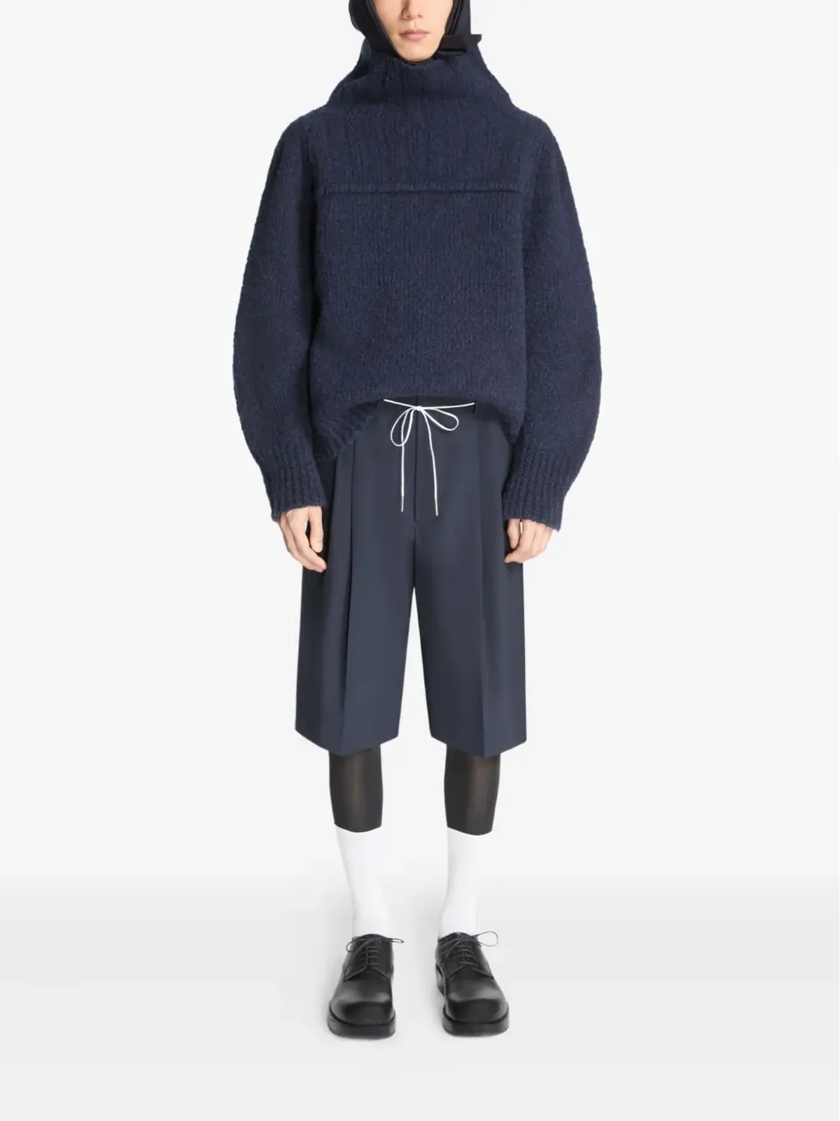 DRIES VAN NOTEN ウール バミューダショーツ - 画像2