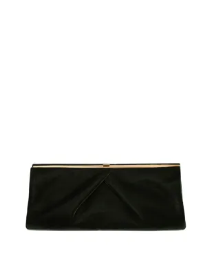 DRIES VAN NOTEN プリーツディテールベルベットクラッチバッグ - サムネイル1