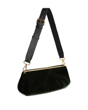DRIES VAN NOTEN プリーツディテールベルベットクラッチバッグ - サムネイル3
