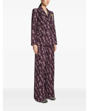 DRIES VAN NOTEN アブストラクトプリント ダブルブレスト ブレザー - サムネイル2