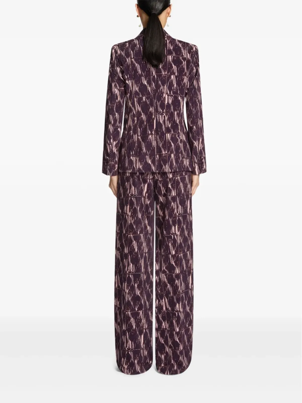 DRIES VAN NOTEN アブストラクトプリント ダブルブレスト ブレザー - 画像3