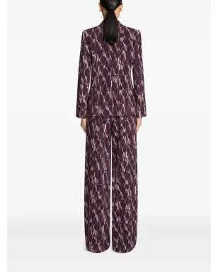 DRIES VAN NOTEN アブストラクトプリント ダブルブレスト ブレザー - サムネイル3