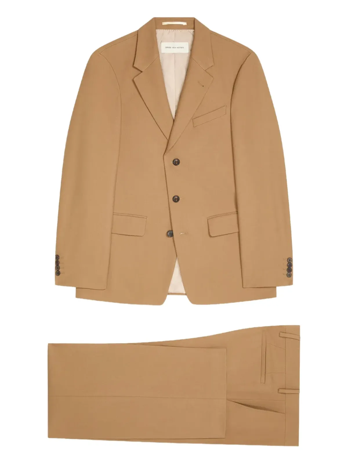 DRIES VAN NOTEN シングルブレスト ウールスーツ - 画像1