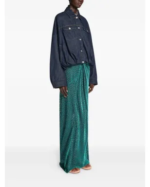 DRIES VAN NOTEN ドレープ斑点柄スカート - サムネイル3