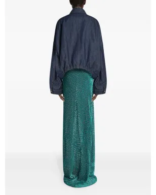 DRIES VAN NOTEN ドレープ斑点柄スカート - サムネイル4