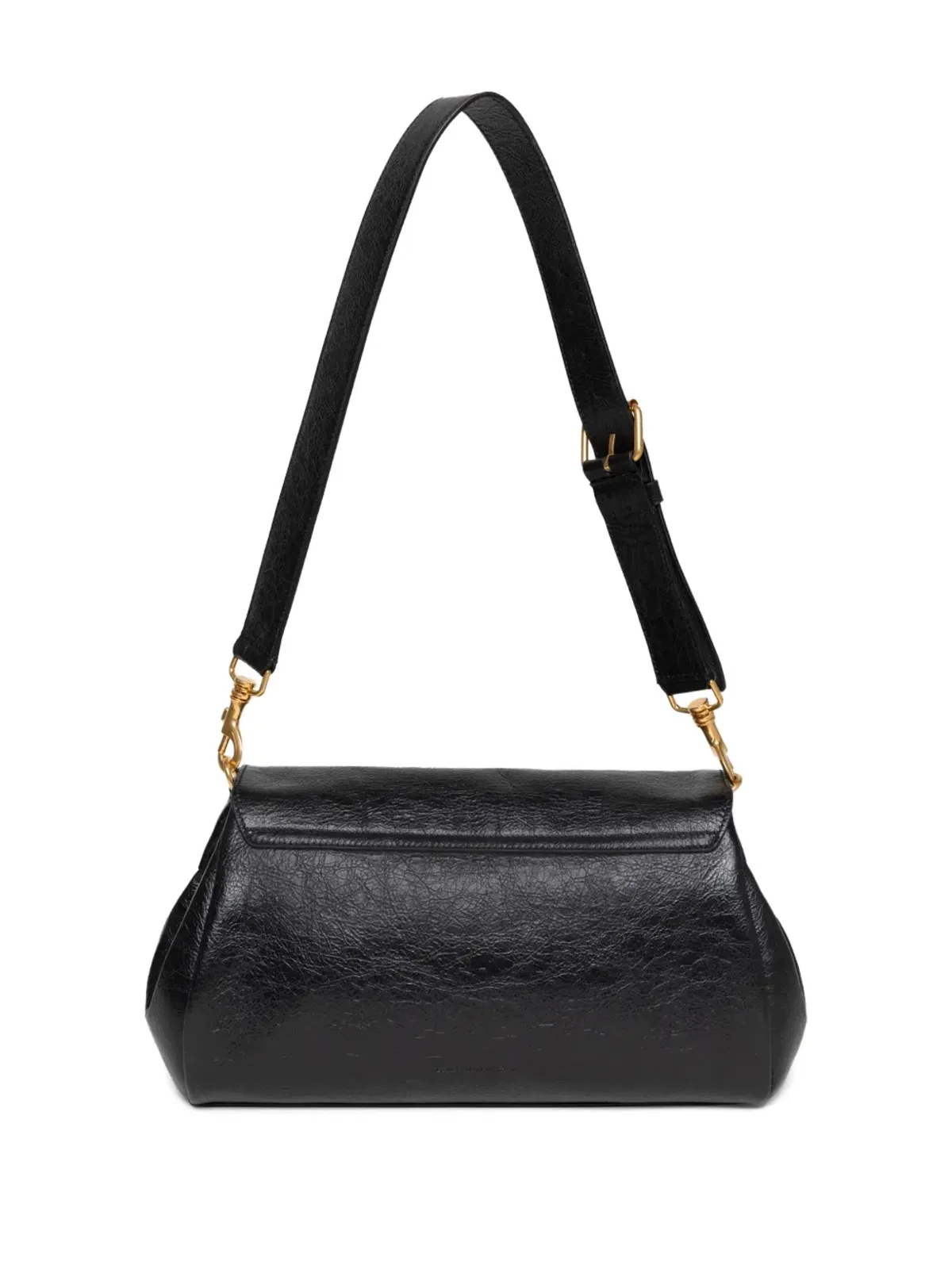 DRIES VAN NOTEN バックル式レザーショルダーバッグ - 画像4
