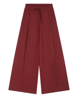 DRIES VAN NOTEN プリーツ入りドローストリング トラックパンツ - レッド - サムネイル1