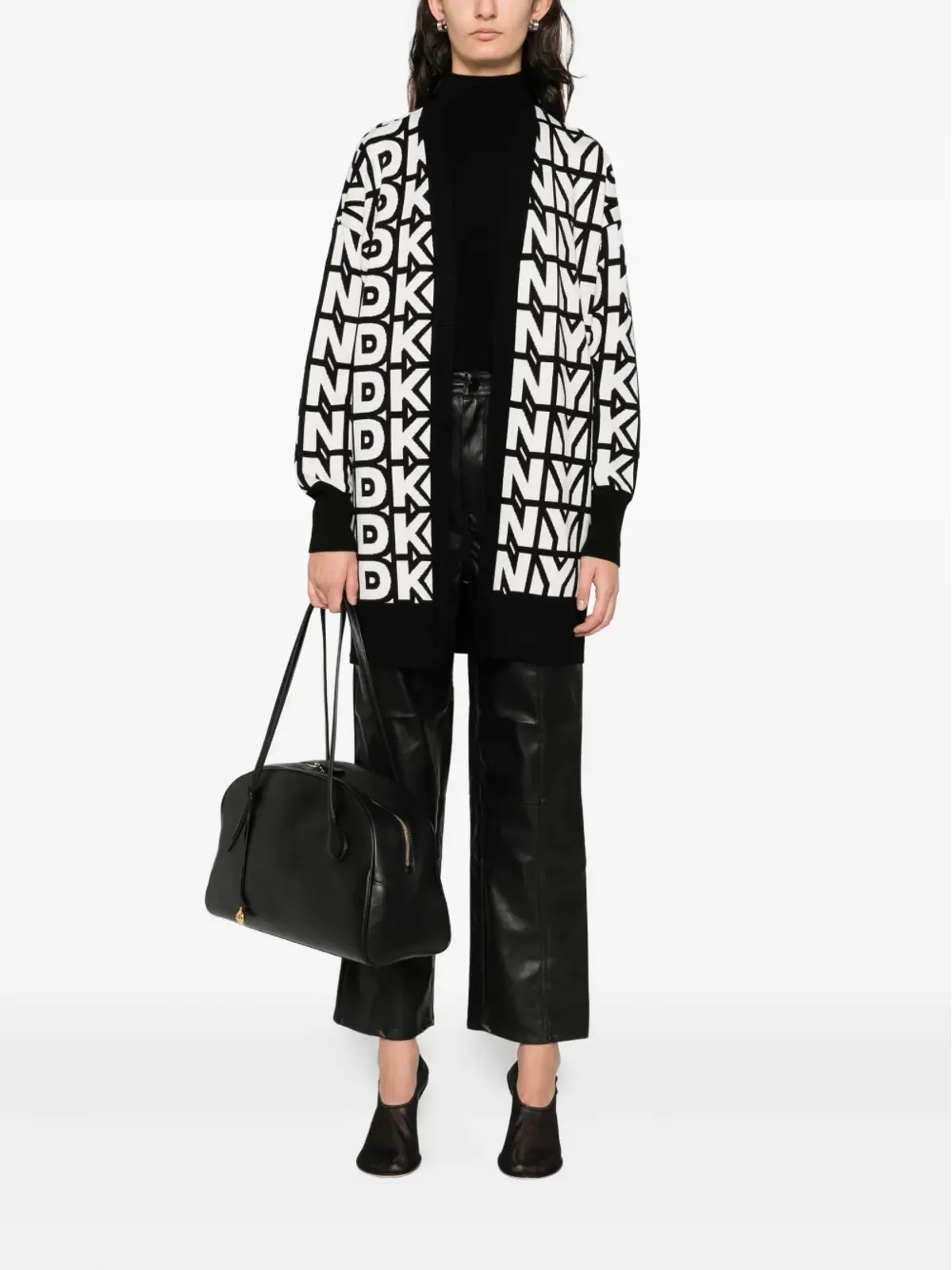 DKNY ロゴディテール カーディガン - 画像2