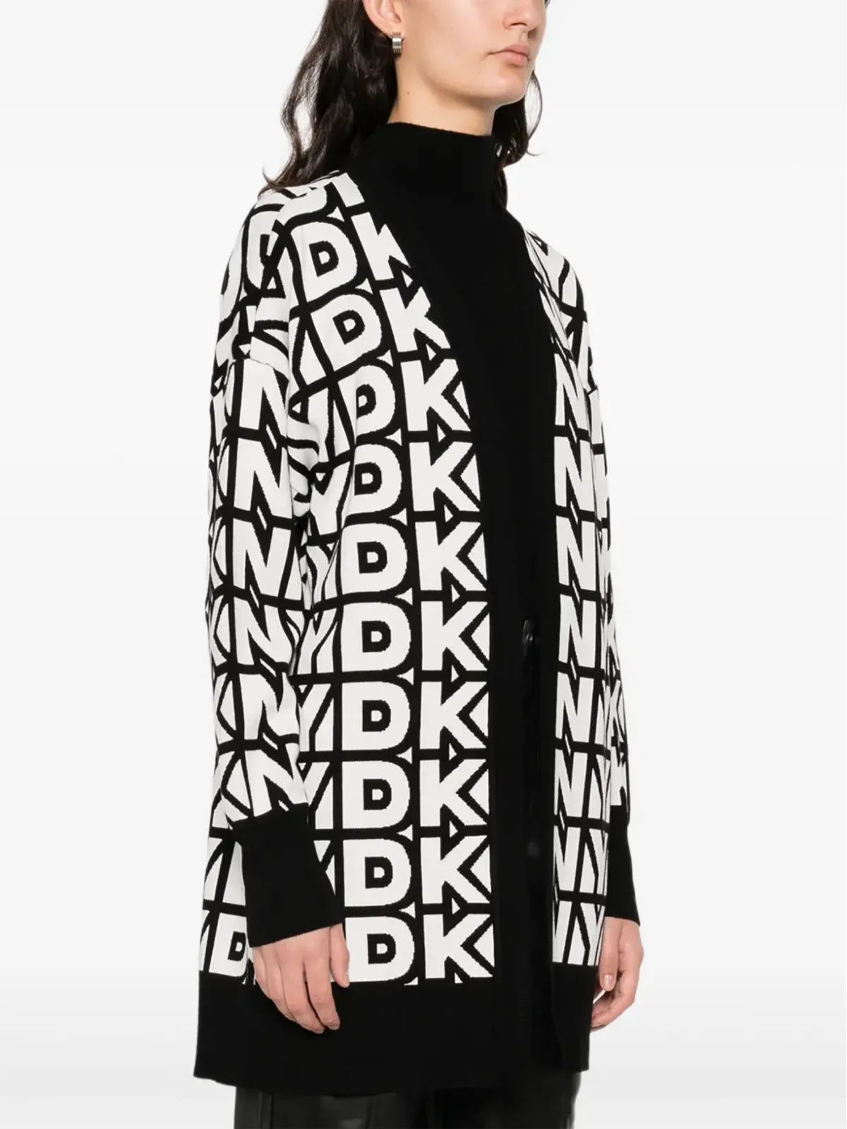 DKNY ロゴディテール カーディガン - 画像3