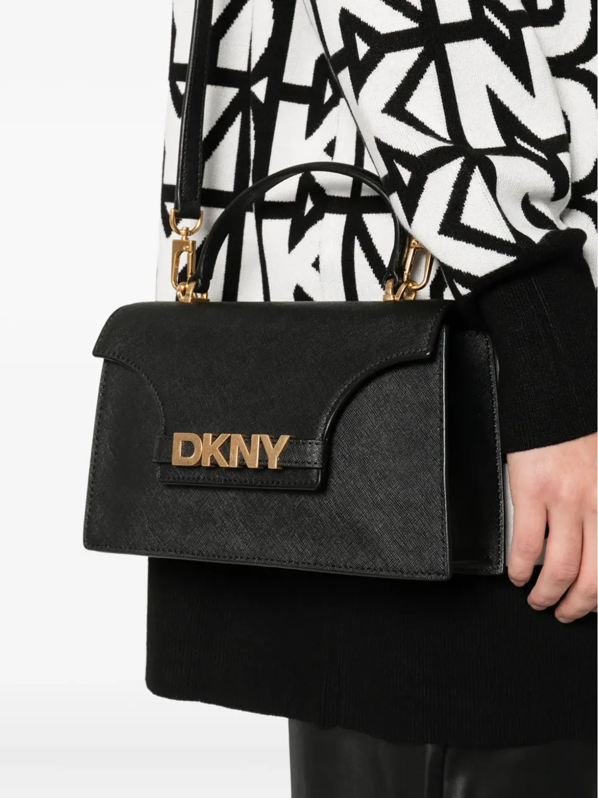DKNY アヴリル フラップ サッチェル - 画像2