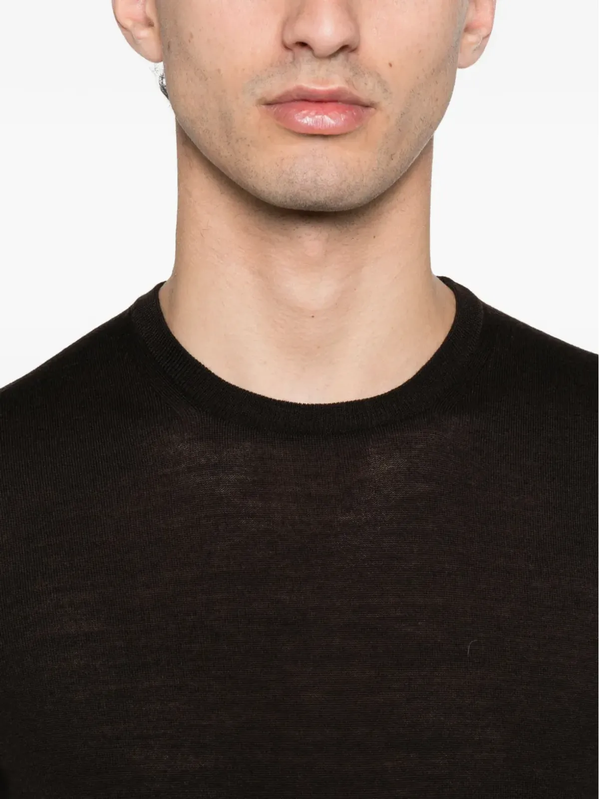 GIUUNO クルーネック・パネルドTシャツ - 画像5