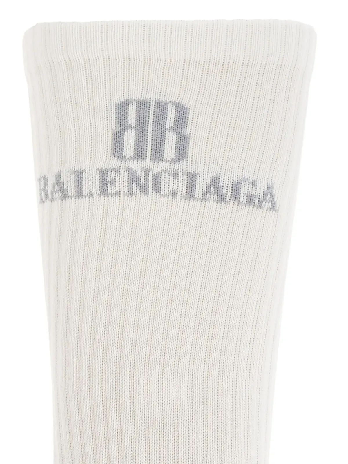 Balenciaga ロゴ刺繍リブソックス - 画像3