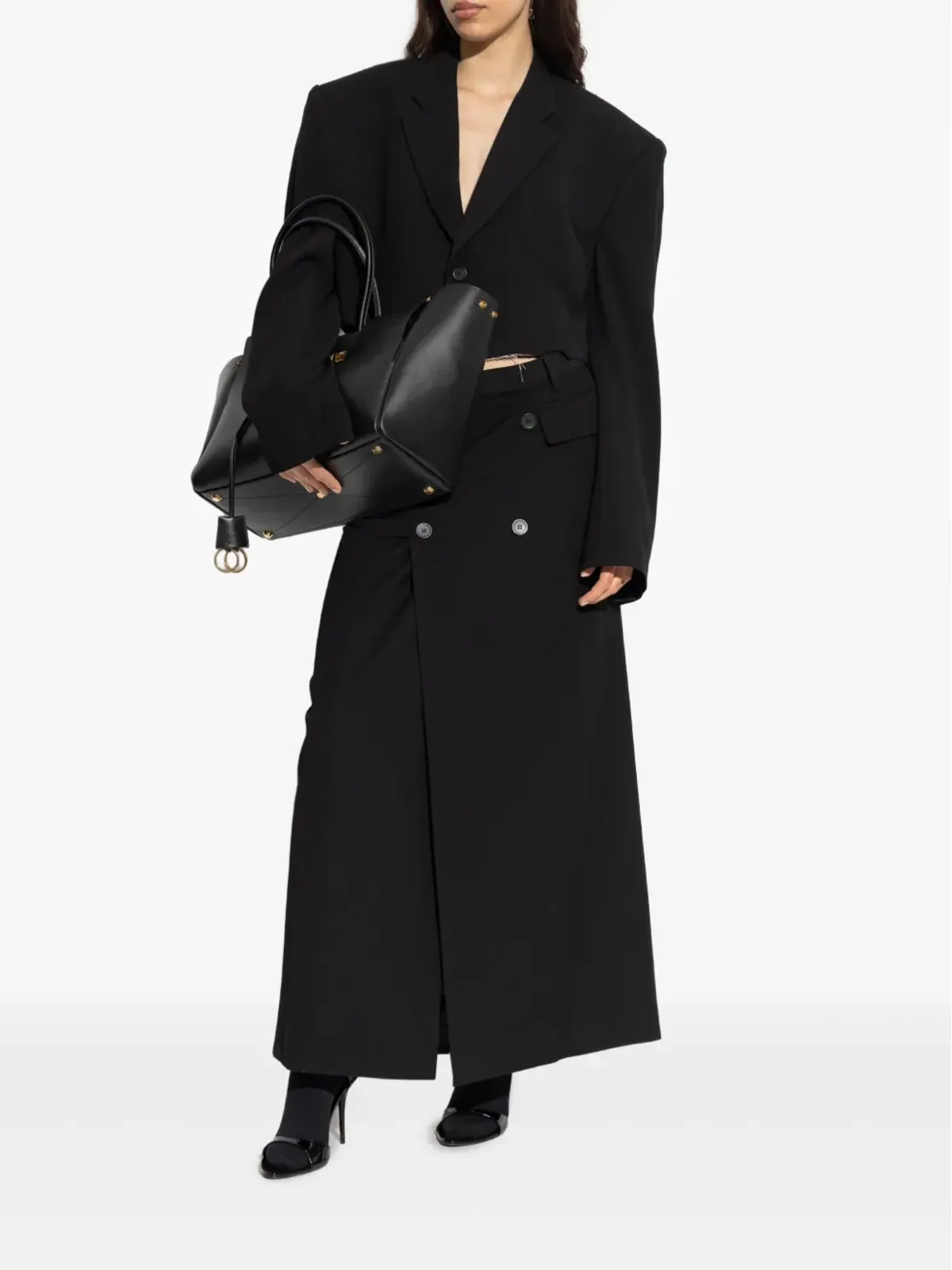 Balenciaga シングルブレスト ノッチド ラペル ブレザー - 画像2
