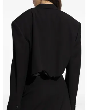 Balenciaga シングルブレスト ノッチド ラペル ブレザー - サムネイル4