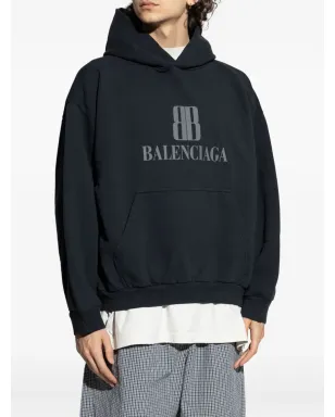 Balenciaga Nano BB ロゴ刺繍フーディ - サムネイル3