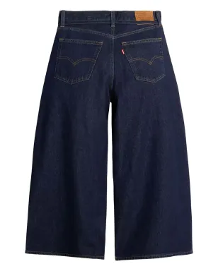 Levi's ウエストを結ぶデザインのクロップドジーンズ ブルー - サムネイル2