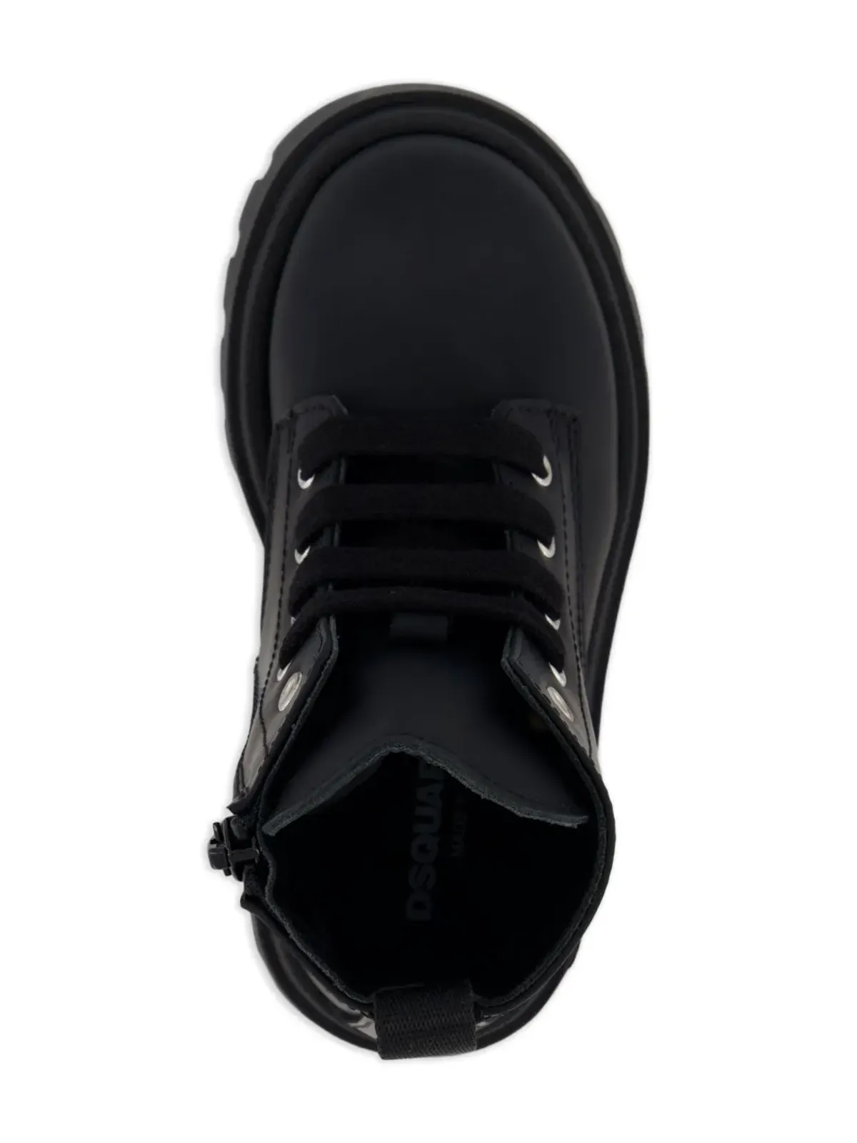 DSQUARED2 KIDS レースアップジップブーツ - ブラック - 画像4