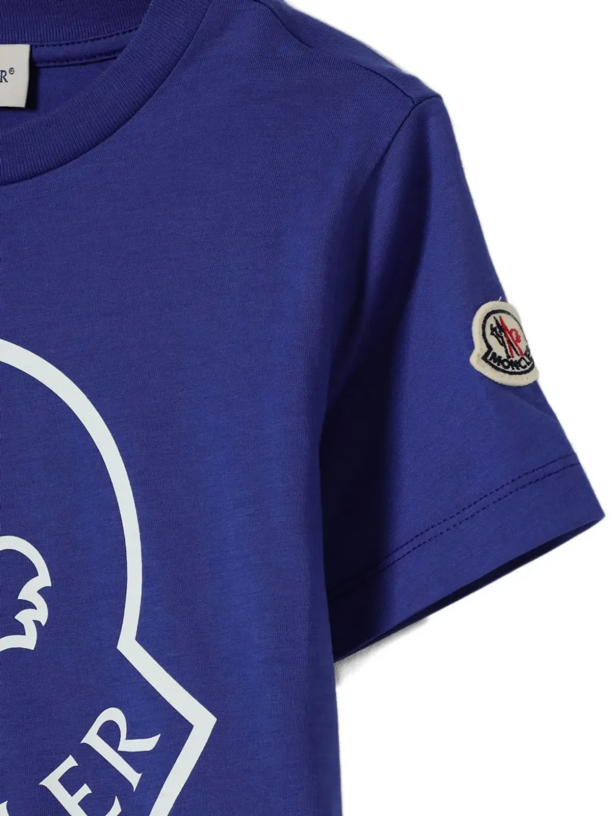 Moncler Enfant ロゴプレート付き半袖Tシャツ - 画像3