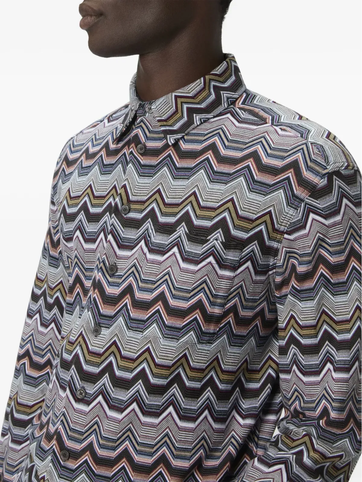 Missoni ジグザグ柄長袖シャツ - 画像4