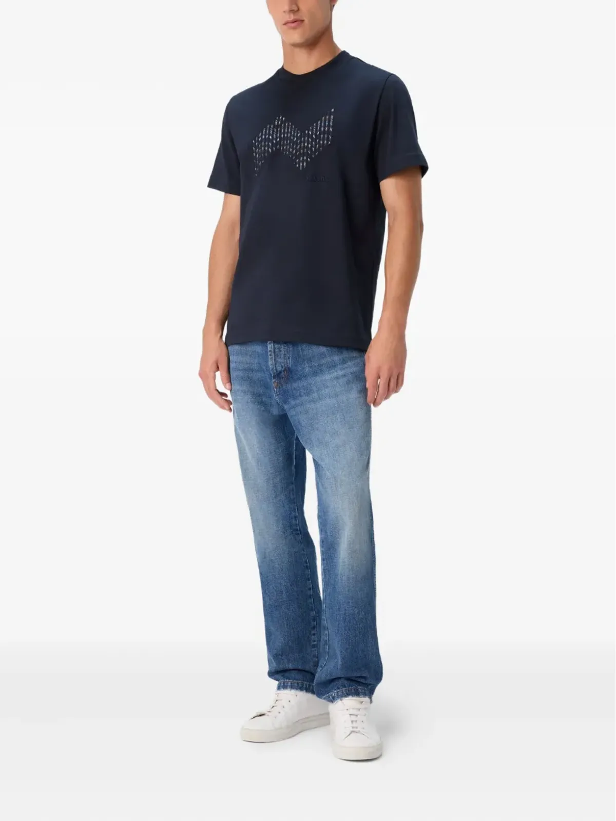 Missoni embroidered-detail T-shirt - Blue - 画像2