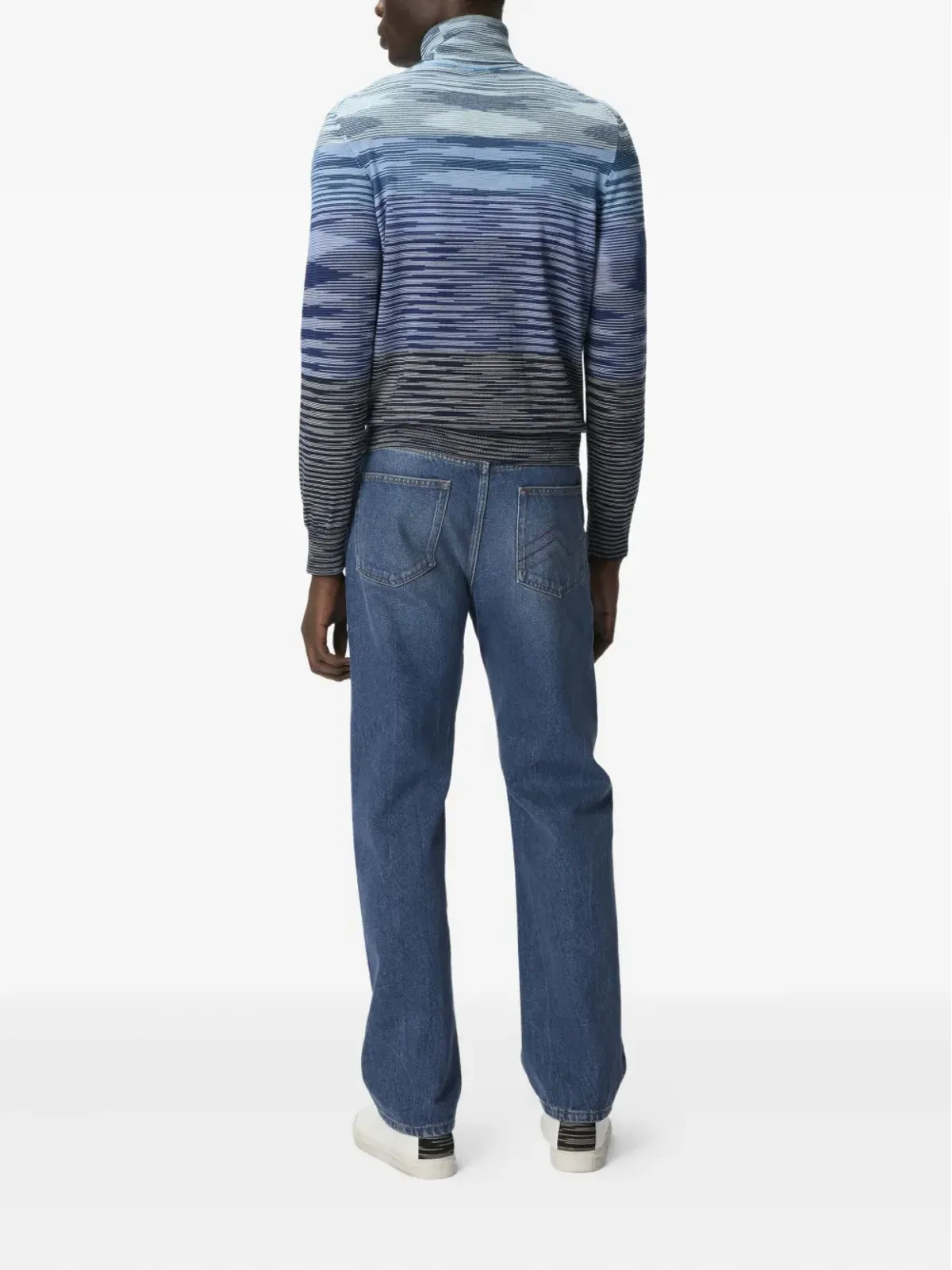 Missoni ストライプ柄タートルネックセーター - 画像3