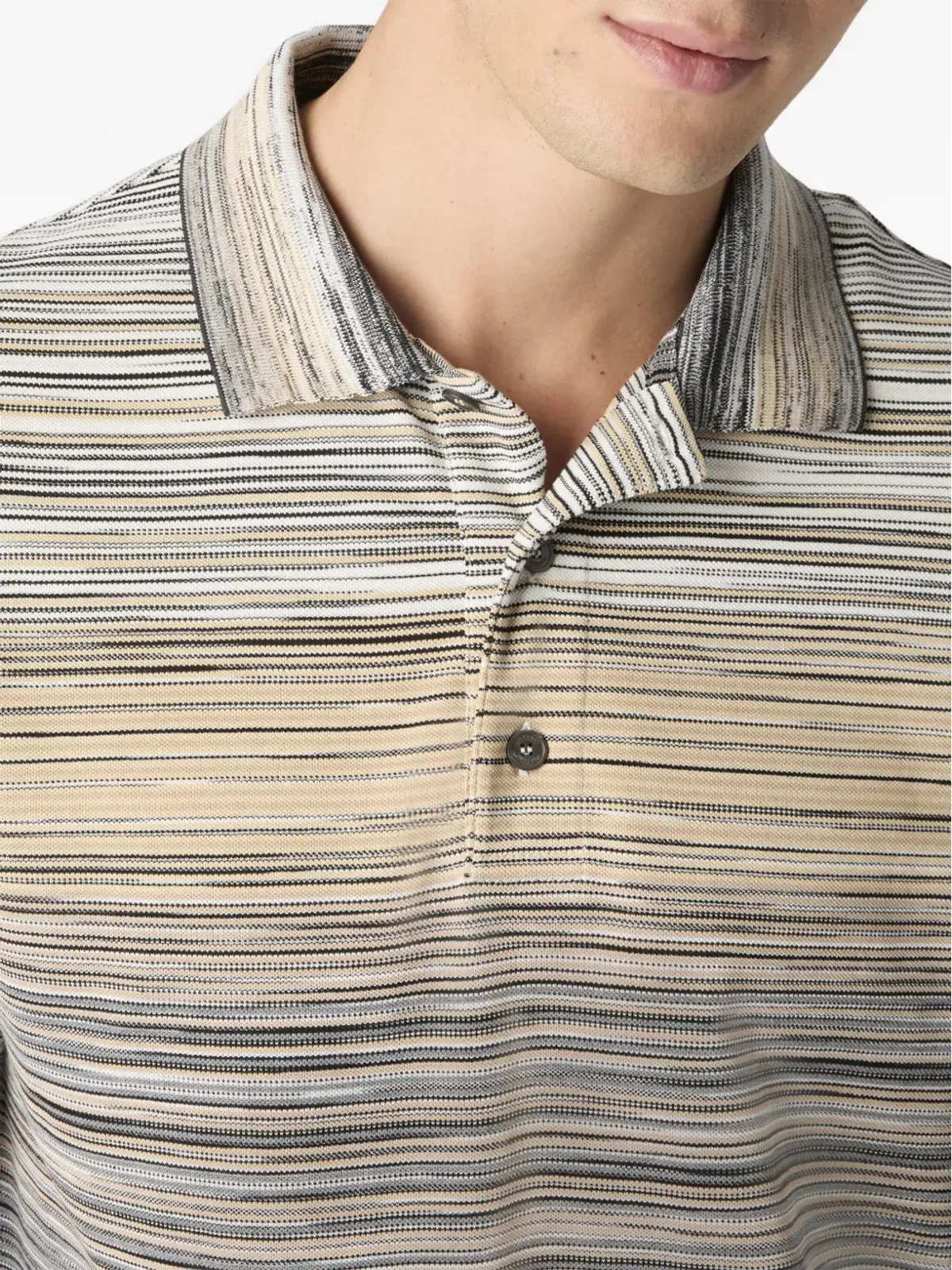 Missoni ストライプオンブレ ポロシャツ - 画像4