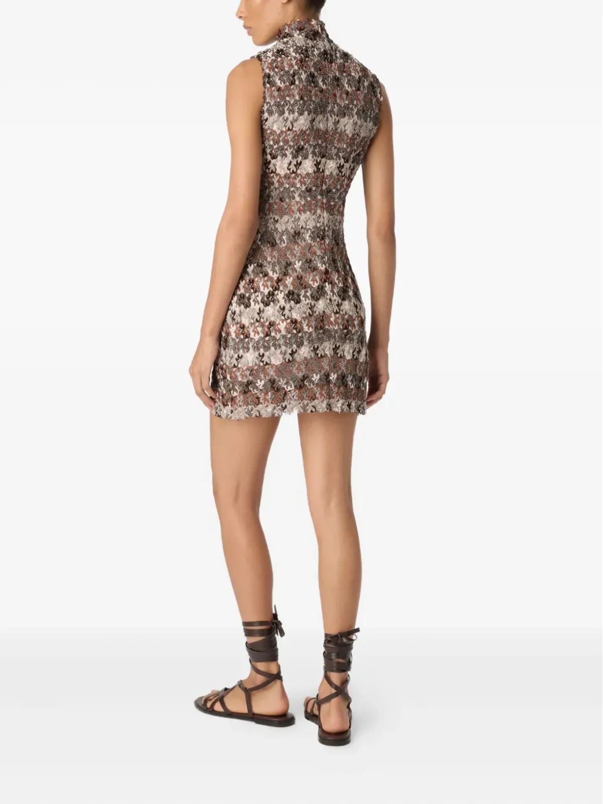 Missoni フローラルレース ノースリーブ ミニドレス - 画像3