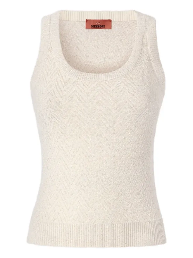 Missoni Missoni ヘリンボーン柄ノースリーブトップの商品画像