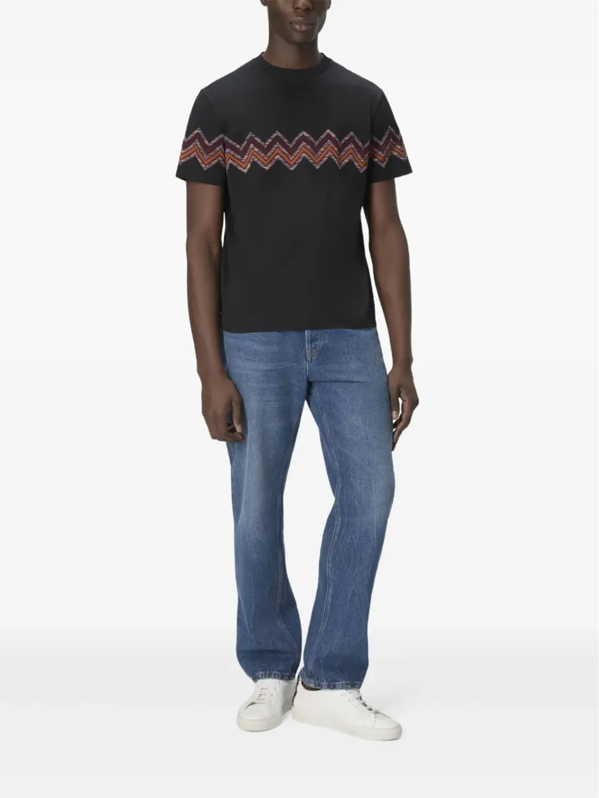 Missoni ジグザグ柄プリント半袖Tシャツ - 画像2