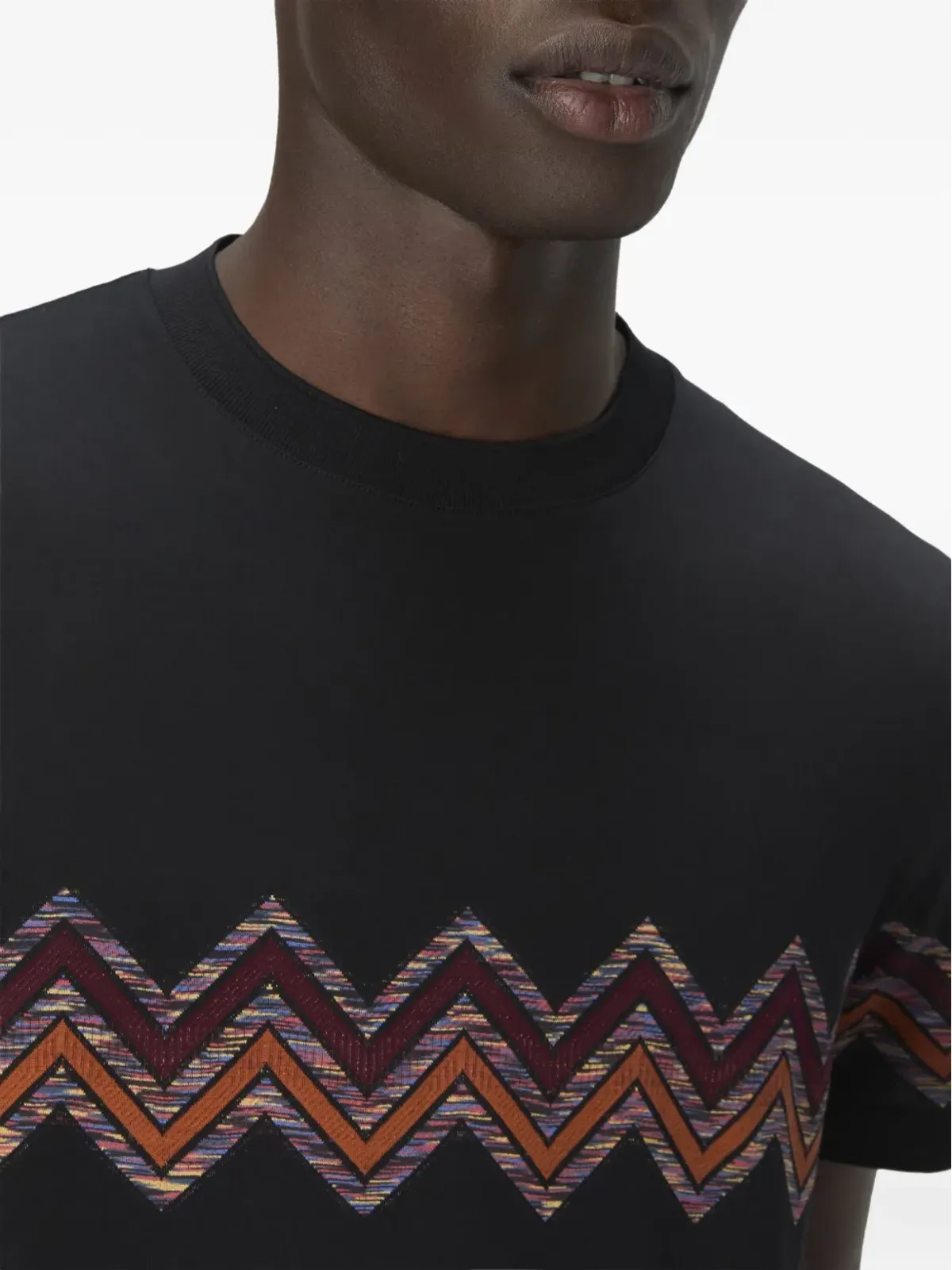 Missoni ジグザグ柄プリント半袖Tシャツ - 画像4