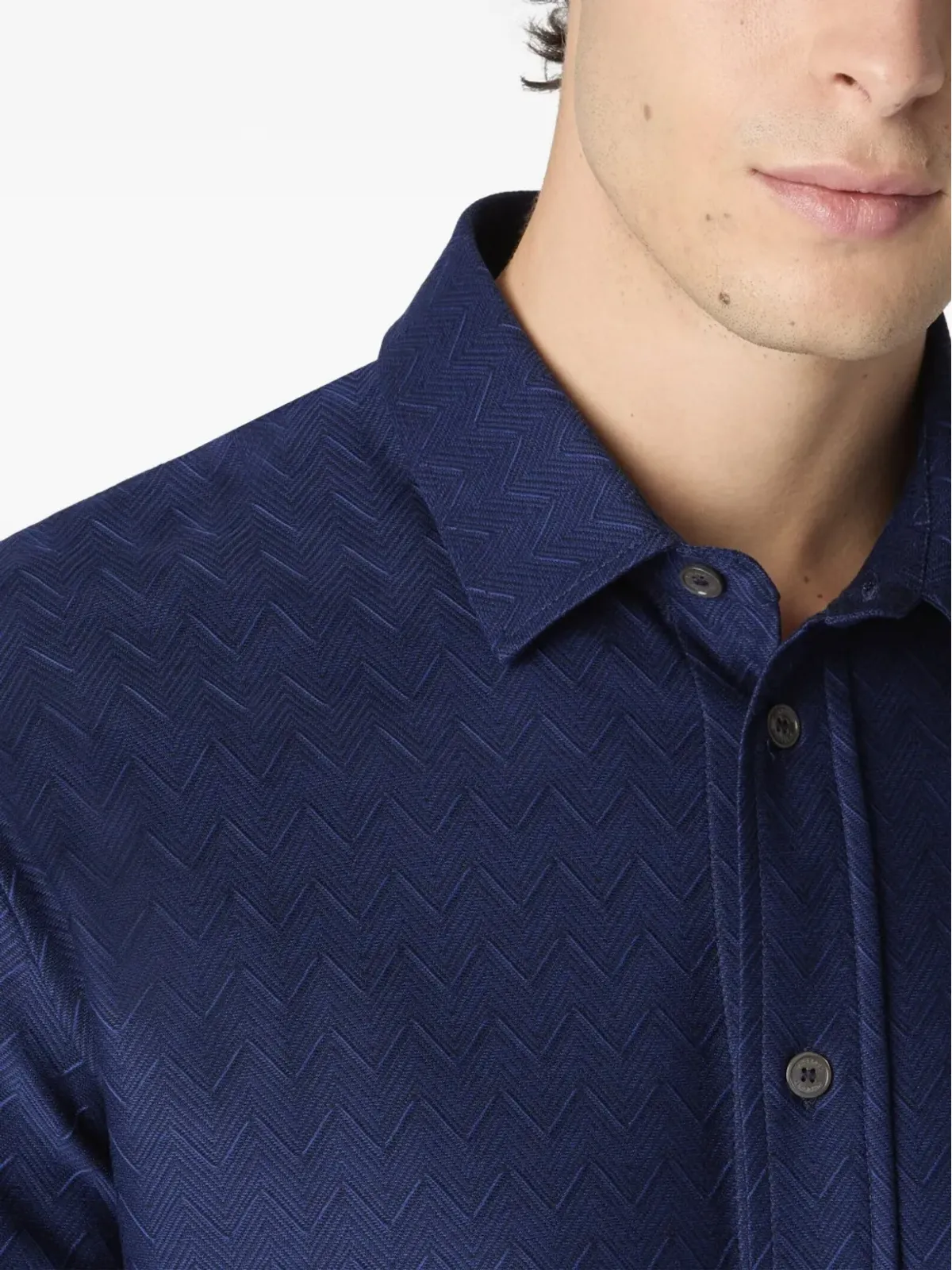 Missoni シェブロン柄コットンシャツ - 画像4
