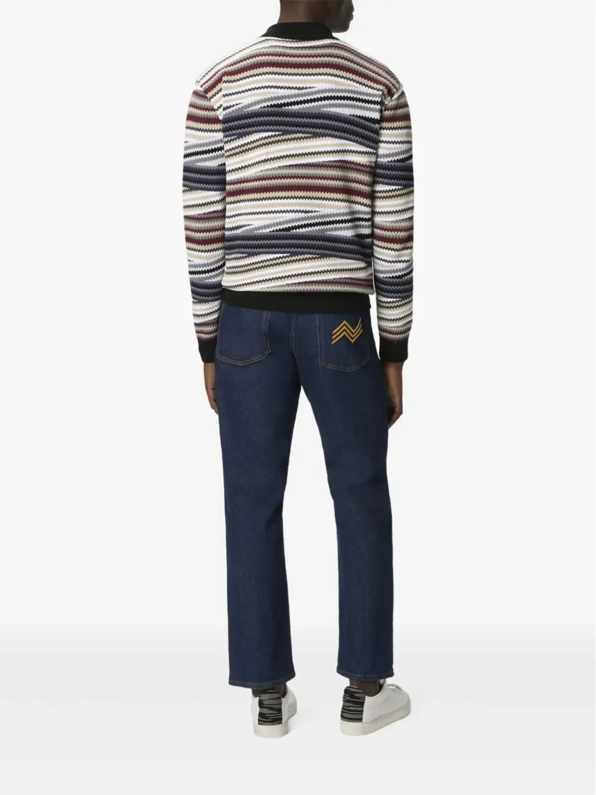 Missoni ストライプ柄ジップネックポロシャツ - 画像3