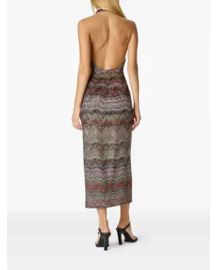 Missoni スパンコール装飾 ホルターネック ミディドレス - サムネイル3